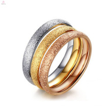 Beauty Plain Stainless Steel Wedding Band Rings For Ladies